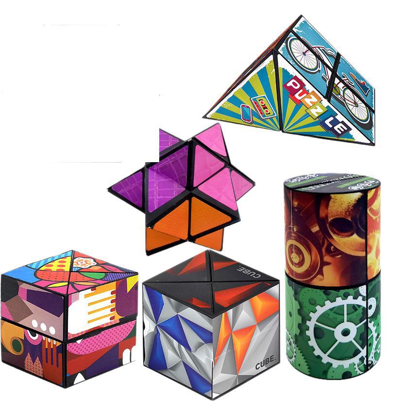 Varied three-dimensional geometric Rubik's Cube cross-border tremolo with decompression toys 3D unlimited Rubik's Cube children's puzzle wholesale
