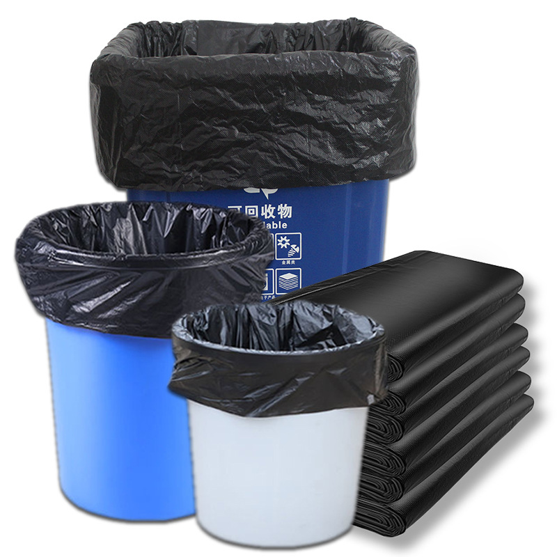 Extra Large Garbage Bag Large Wholesale Commercial Disposable Black Garbage Bag Flat Mouth Garbage Bag Thickeneded and Not Easy to Break