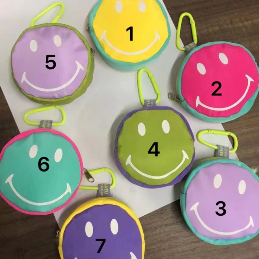 Candy Color Coin Purse Cosmetic Bag Universal Mini Solid Color Cartoon Printable LOGO Earphone Bag Key Bag Pendant
