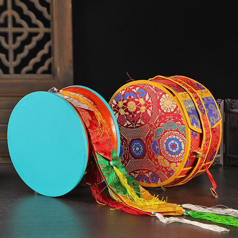 Nepal gilded tambourine sheepskin broken drum round drum gabala drum mulberry drum presents drum set large drum