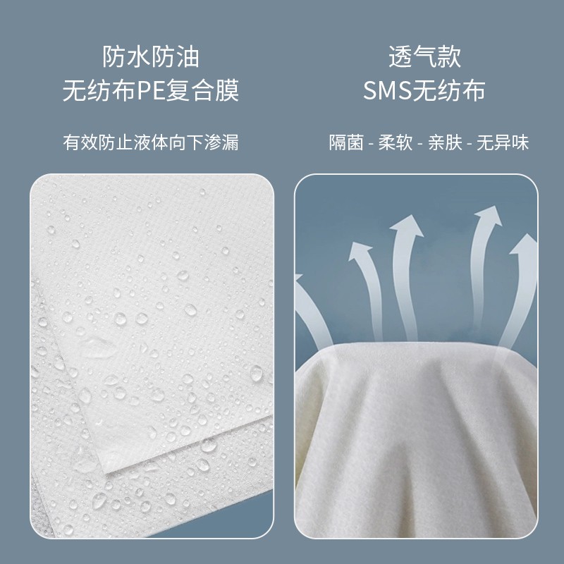 Disposable Bed Sheet Special for Beauty Salon Super Cost-effective Non-woven Fabric Extra-large Thickened Waterproof and Oil-proof Massage Bed Sheet with Holes