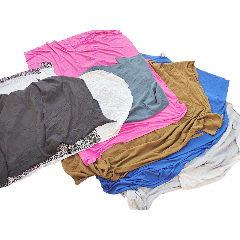 Variegated Machine Wiping Cloth, New Cloth, Pure Cotton Rag, Mixed Color Industrial Rag, Water and Oil Absorbing Large Cloth Head, Wholesale Pure Cotton