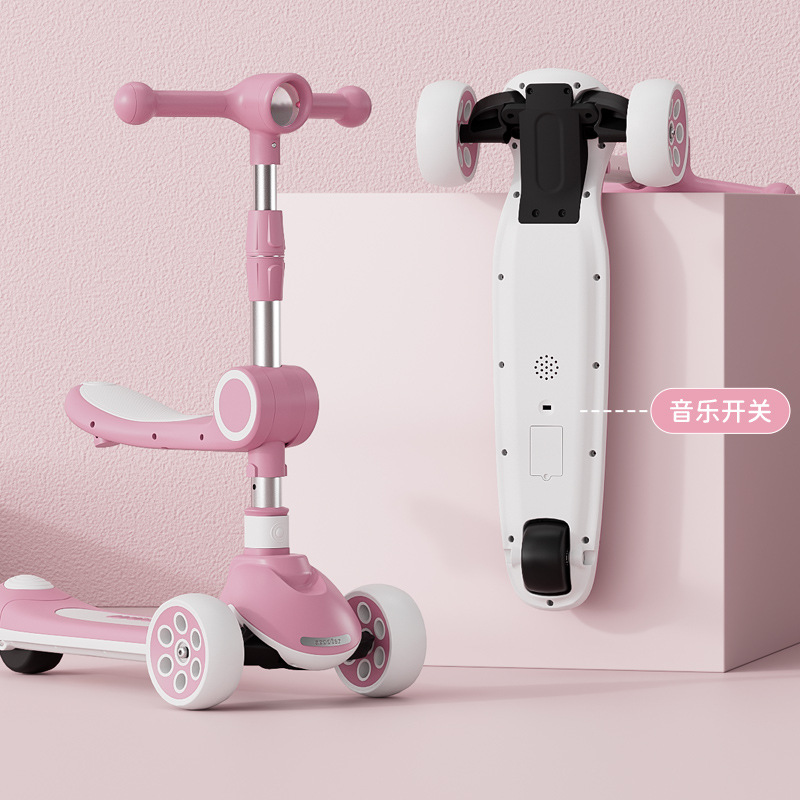 New children's scooter three-in-one scooter scooter balance car toy car a generation of hair