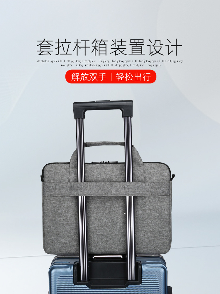 Qingxi Laptop Bag Men's and Women's Portable Shoulder Bag Liner Bag Huawei 13/14/ 15.6inch Tablet Bag