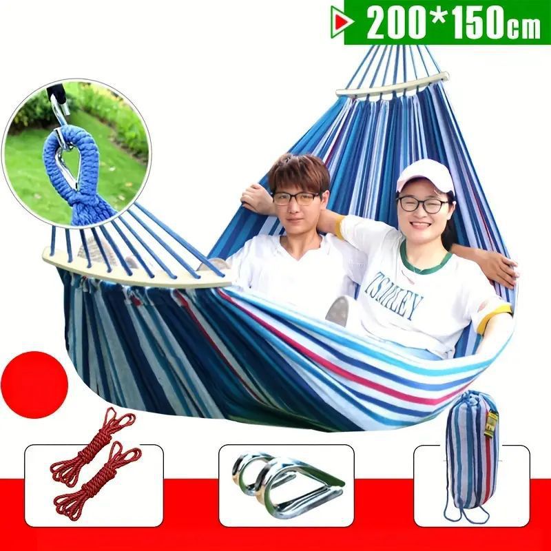 Sell Various Outdoor Canvas Hammock Parachute Cloth Hammock Anti Rollover Hammock Nylon Polyester Cotton Canvas