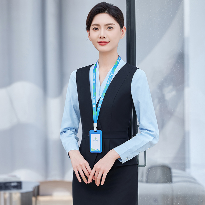 2025 Spring and Autumn New Style Staff Uniform Long Sleeve Suit Pants Suit China Mobile Branch Work Clothes Women