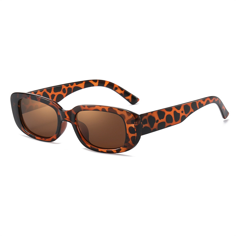 2235 New Style Pc Sunglasses European and American Trendyy Square Frame Sunglasses Fashionable Stylish Square Glasses Spray Paint Two Times