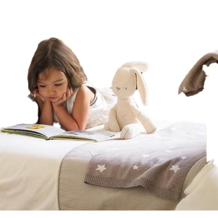 Pacify sleeping baby plush toy rabbit cross-border doll children's plush toy manufacturers wholesale