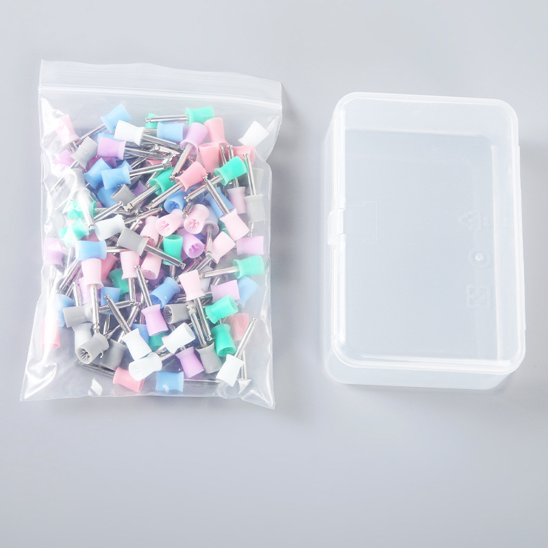 Card type polishing Cup tooth polishing material dental polishing grinding head mixed polishing Cup with multiple colors wholesale