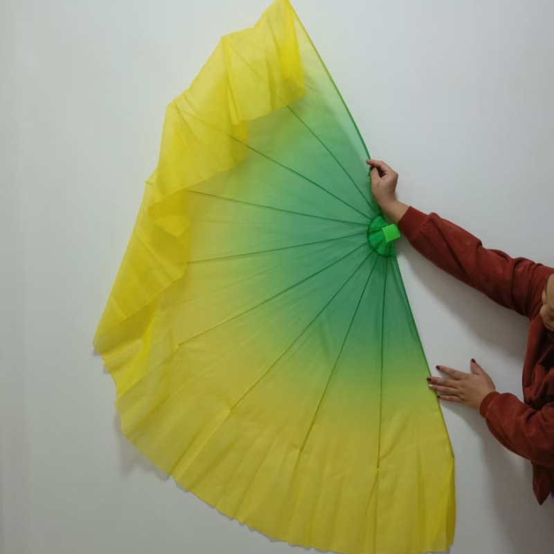 Fishbone Fan with 60 Bones - 25 Floating Lights for the Opening Dance of the Spring Festival Gala, Colorful Opening Dance Performance Props Large Fan