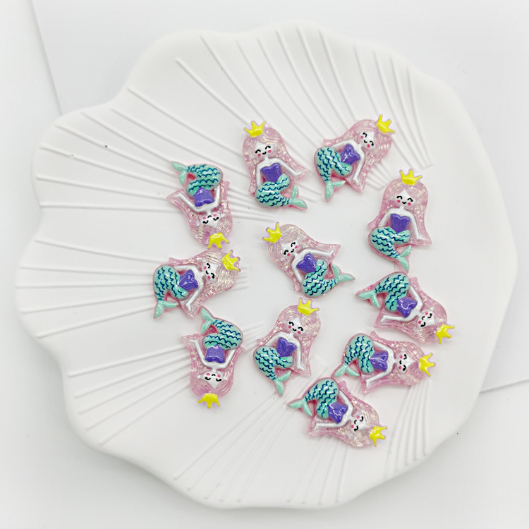 diy resin patch cute cartoon resin accessories mobile phone case accessories children hair accessories unicorn Accessories Wholesale