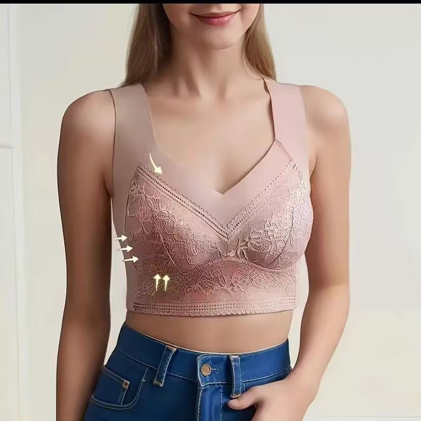 European and American Style Amazon Xiyin Foreign Trade Temu Seamless Bra Women's Underwear Women's Push-Up Plus Size