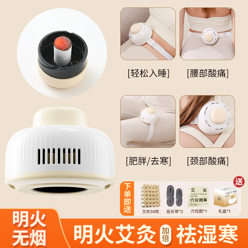 Moxibustion Tank Smokeless Moxibustion Box Palace Moxibustion Household Smoke-isolating Whole Body Universal Portable Moxibustion Stomach Ash-isolating Portable