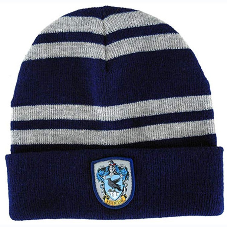 Badge Hat Harry College Peripheral Film Knitted Wool Warm Women's Winter Fashion Korean COS Cap