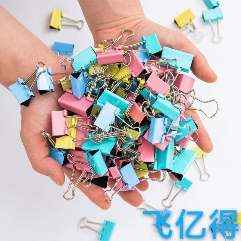 Factory-produced long tail clip color binding ticket clip black dovetail clip reverse tail clip wholesale complete specifications