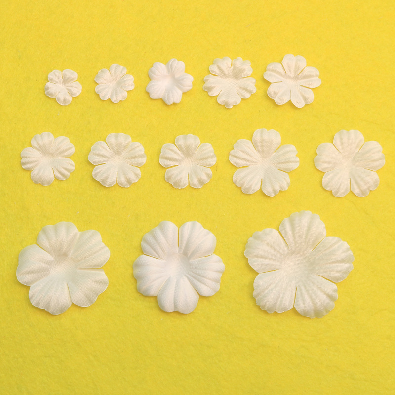 трехмерные атласные лепестки цветов для свадебного платья детской одежды заколка для волос шляпа ручной работы DIY аксессуары для цветов