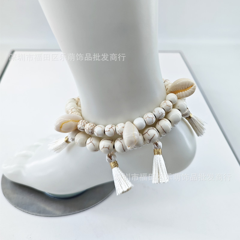 Браслет для ног Океанское чудо с ракушками для девочек