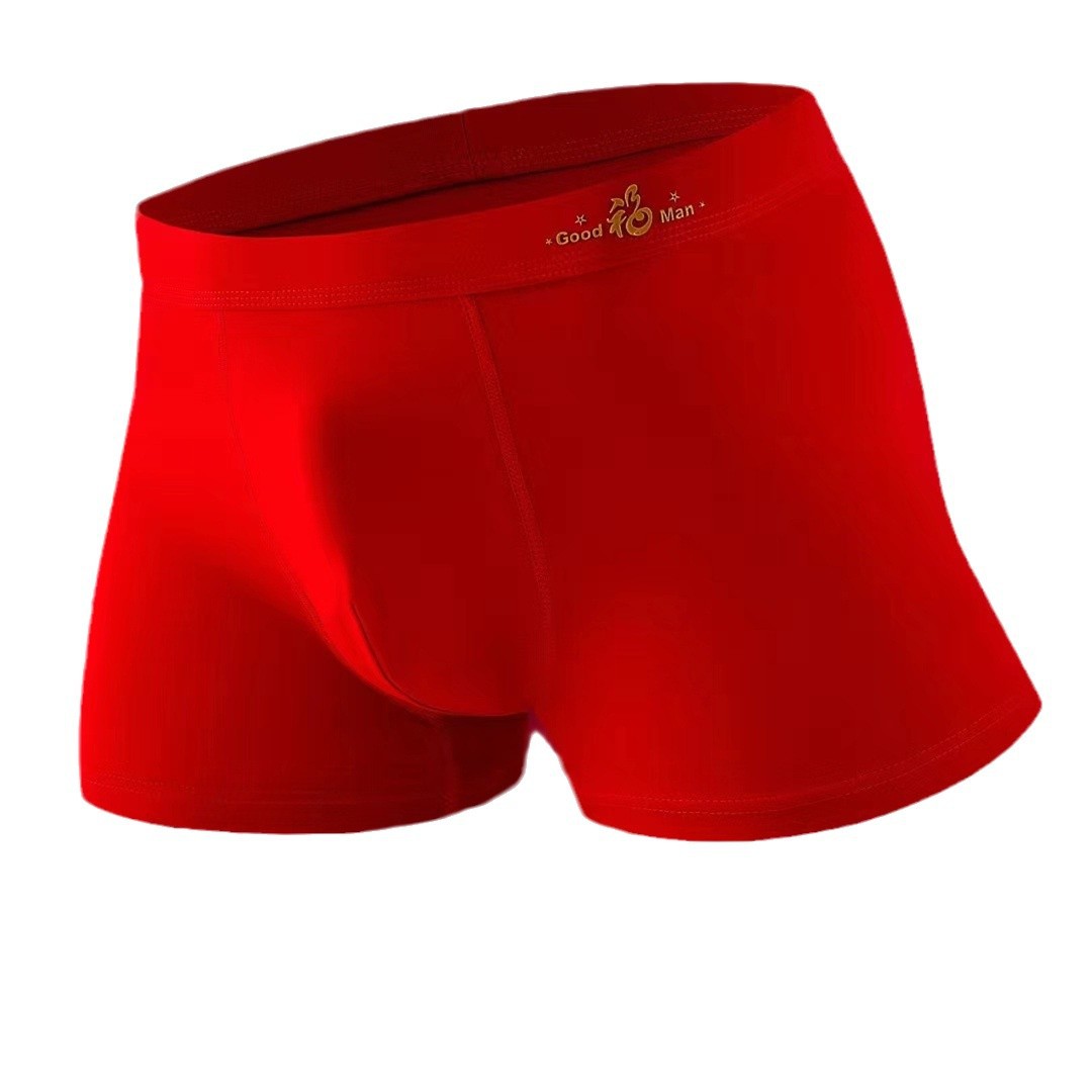 Jinluanshijia 5567 Men's Boxer Underwear Benmingnian Red Skin-friendly Sailuo Cotton Pure Cotton Skin-friendly Yinfu New Year