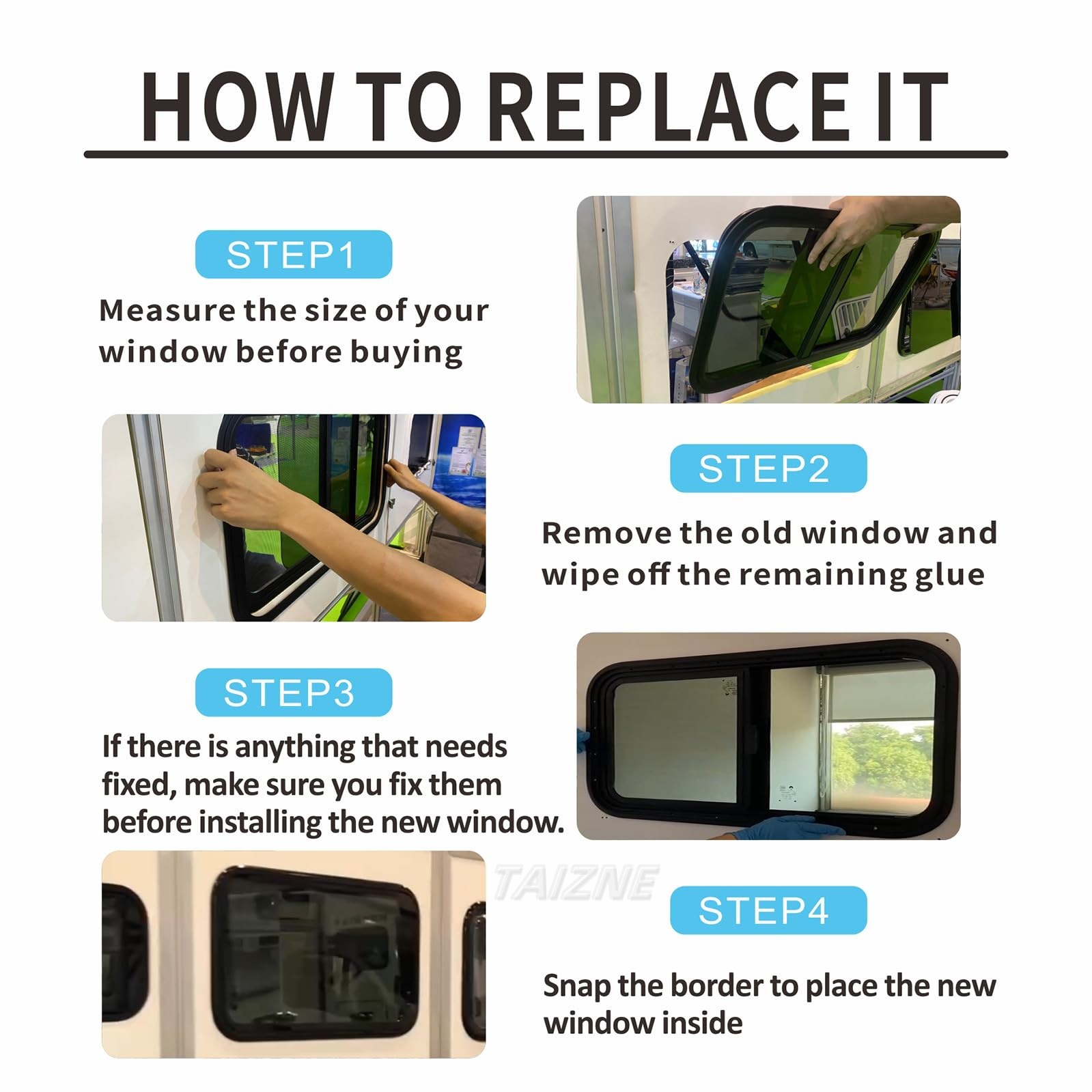 Rv Windows, Camper Windows, Sliding Windows, Various Specifications Available, Direct from Manufacturer, Cross-Border Supply