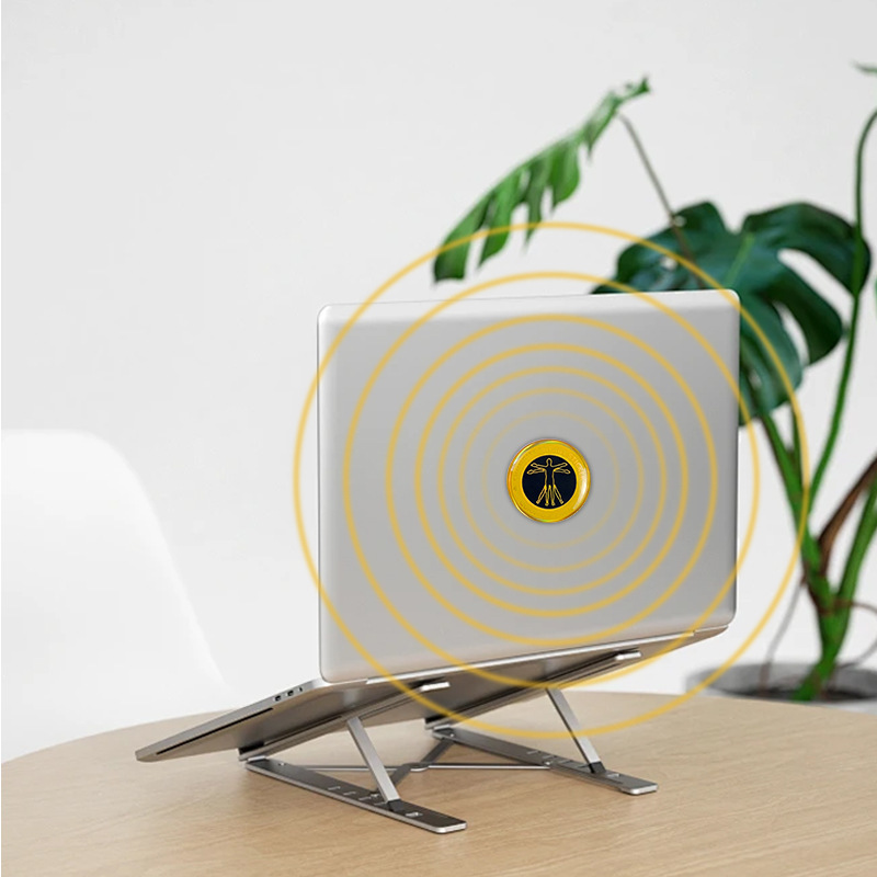 New round double silicone anti-radiation energy mobile phone sticker shield laser energy mobile phone sticker can be designed