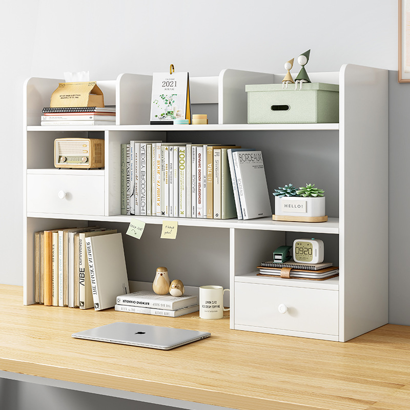Bookshelf Desktop Home Bedroom Office Table Small Multi-layer Shelf Living Room Desk Storage Cabinet Simple Rack