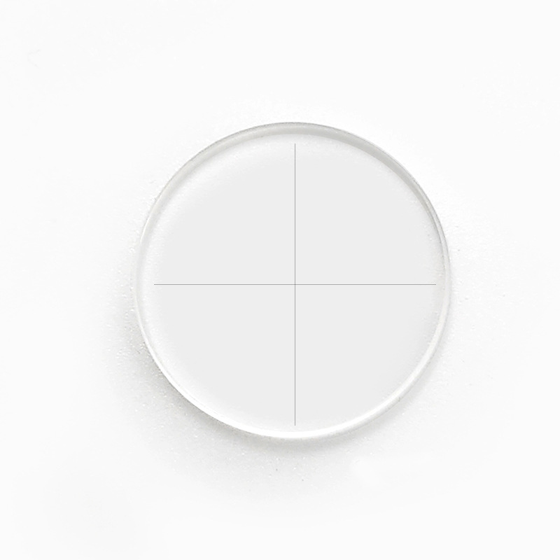 Microscope eyepiece micrometer crosshair reticle FH937 line width 0.01mm area measuring ruler crosshair