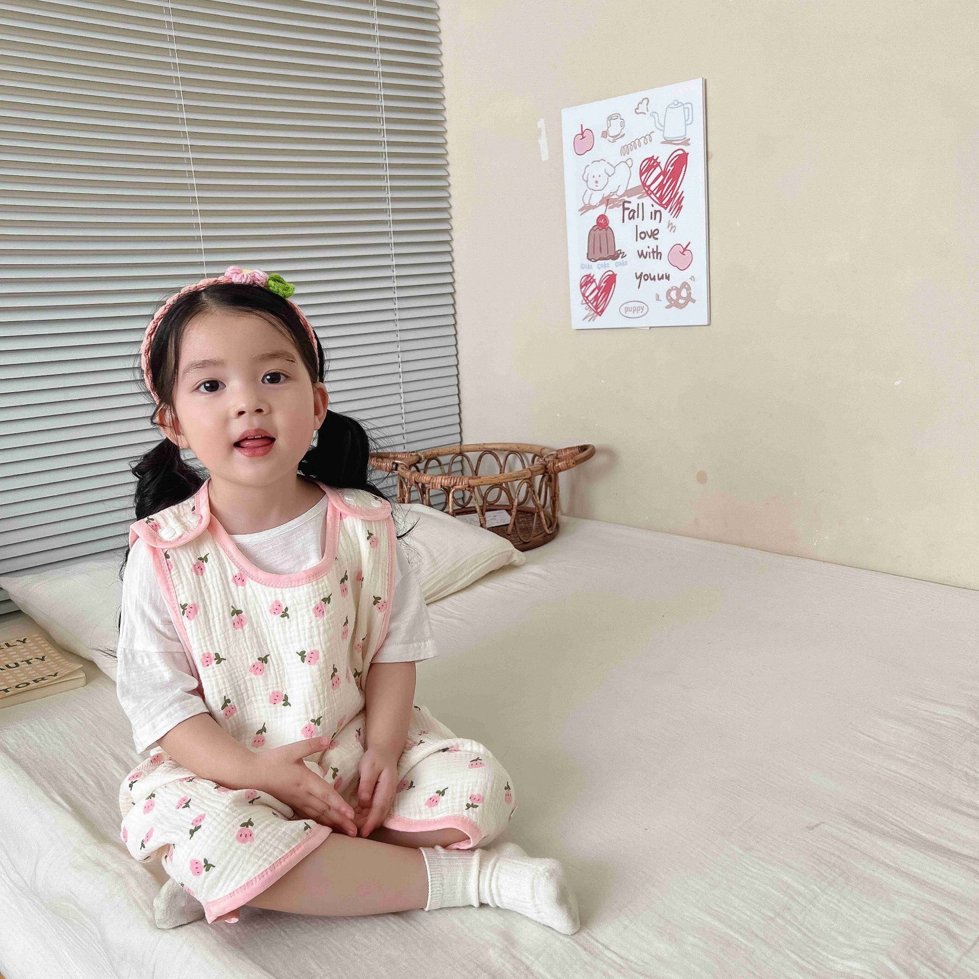 24 front 4 back 2 gauze sleeveless sleeping bag jumpsuit nightgown climbing clothing kick-proof four seasons breathable summer