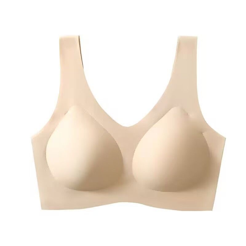 Super Invisible Liquid Foundation Vest Women's Seamless Underwear Comfortable Gathering Anti-sagging Beautiful Back Breathable Soft Support Bra for Women