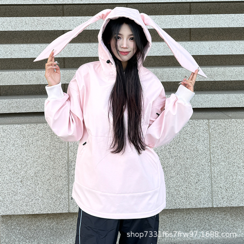 2023 new ski sweater fleece women's single board double board ski suit windproof Waterproof warm ski suit men 546