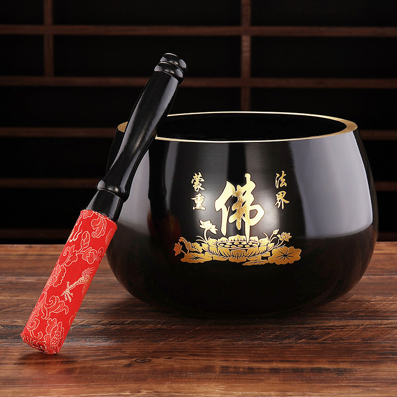 Lotus copper chime copper alloy ritual Buddha's sound Bowl Yu Ode copper bowl Buddhist tool copper spent meditation bowl meditation bowl meditation Bowl