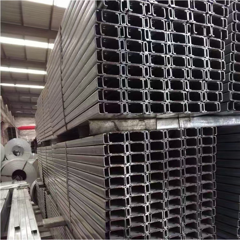 Foshan galvanized C steel engineering steel structure curtain wall workshop hot-dip galvanized roof purlin hot-rolled cold-formed steel