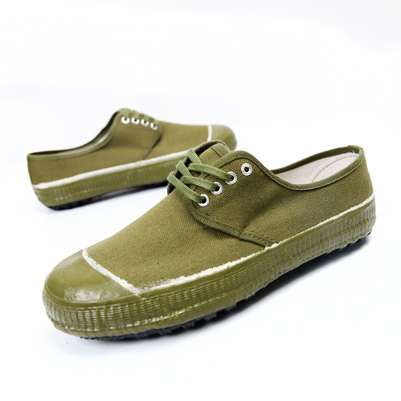 Jihua 3537 Jiefang Shoes Men's Wear-resistant Construction Site Work Yellow Rubber Shoes Women's Outdoor Low-top Hiking Training Shoes