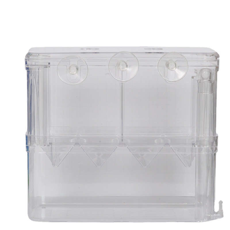 Peacock Fish Breeding Box Acrylic Fish Fry Hatching Box Breeding Box Small Fish Fry Isolation Box Double Layer Bucket Fish Box