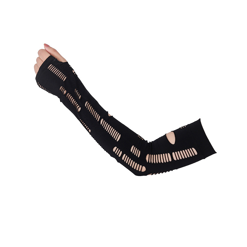 2024 Summer New Korean Style Trendy Women's Easiest for Match Ice Sleeves Fashion Decorative Sunscreen Sleeves Sports Breathable Arm Covers