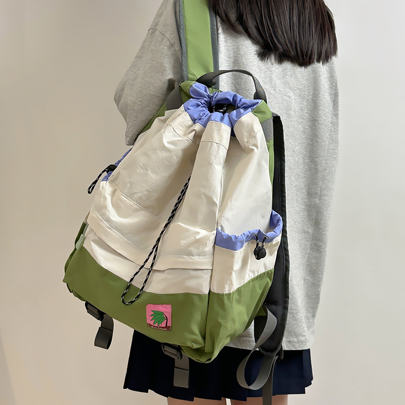 New 2024 Lightweight Casual Backpack Drawstring Bag Outdoor Sports Mountaineering Large Capacity Travel Bag