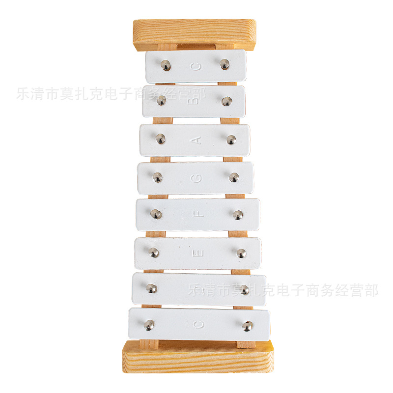 White Steel Piano, Solid Wood Eight-Tone Percussion, Aluminum Plate Piano, Sound Brick, Sound Bar, Orff Percussion Instrument