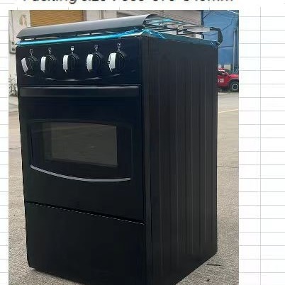 Oven with gas stove vertical one-piece oven 4 four stoves gas aerated oven 50X50 wide