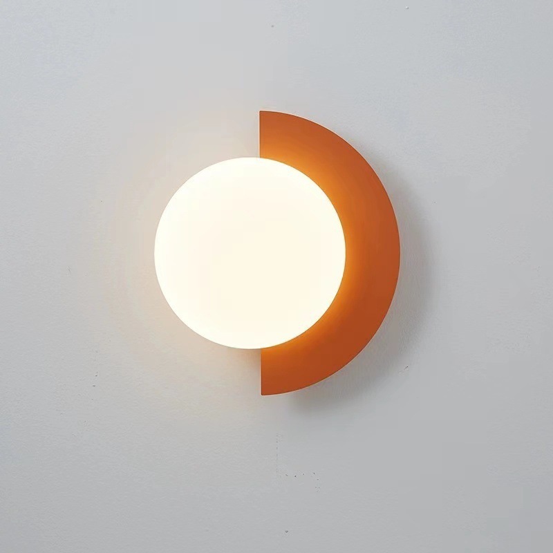 Scandinavian Colorful Macaron Bedside Wall Lamp Bedside Lamp Hanging Wall-Mounted Bedroom Staircase 2025 New Aisle Lamp