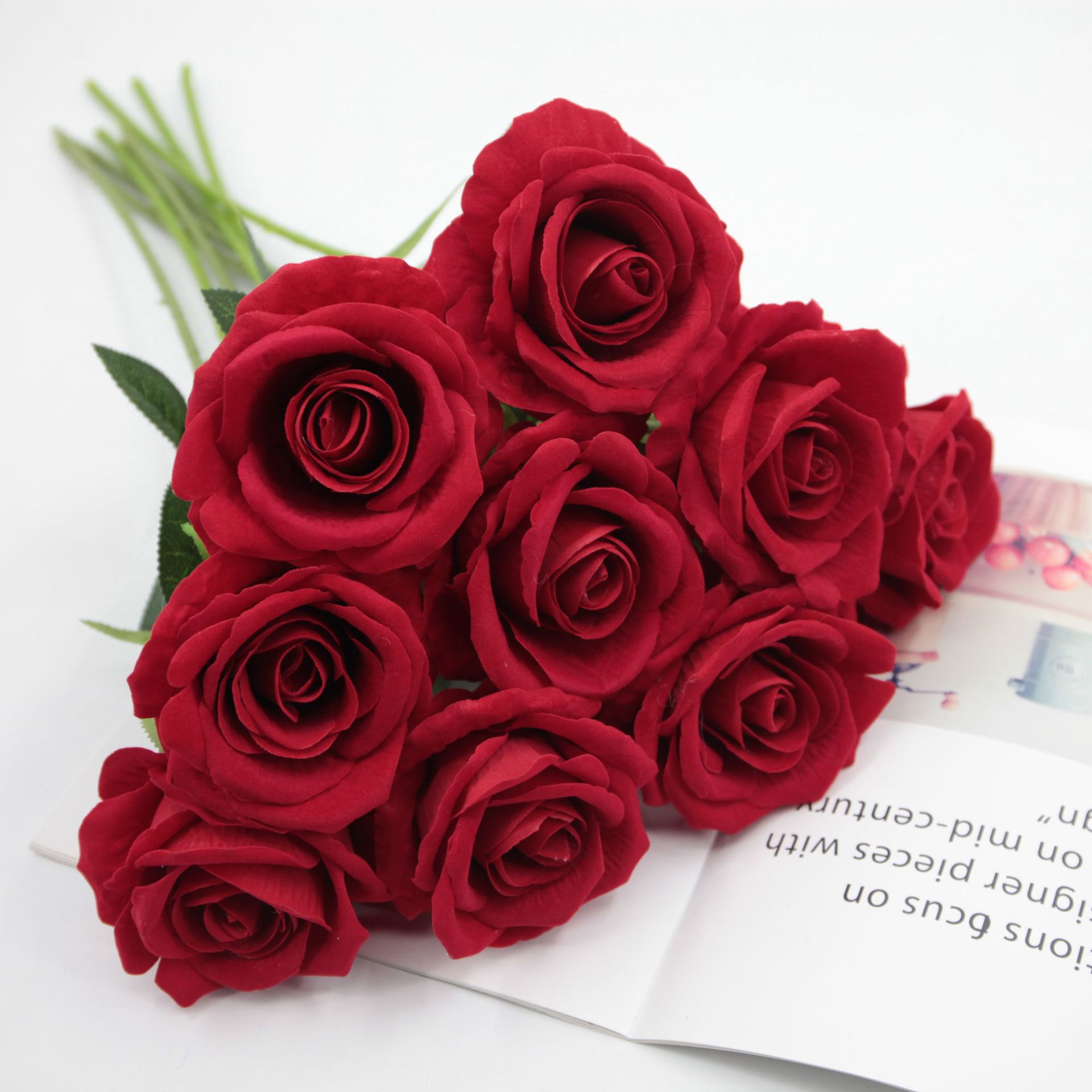 Искусственная фланелевая роза искусственный цветок свадебная декорация роза стена водопад оптом