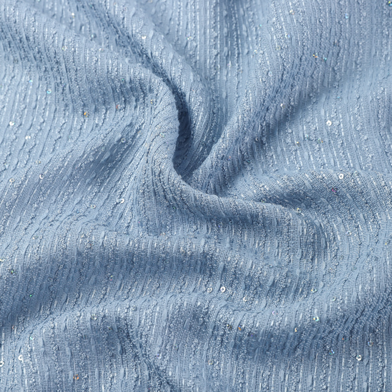 Sequin Small Fragrance Fabric 450g Spring & Fall Dyed Small Fragrance Jacket Fabric Fashion Women's Shoes and Hats Decorative Fabric