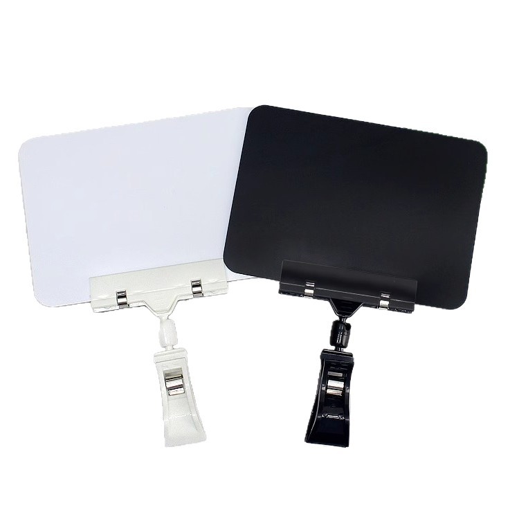 Spot black pvc supermarket price tag erasable brand clip-on fresh price tag fruit and vegetable brand price tag wholesale