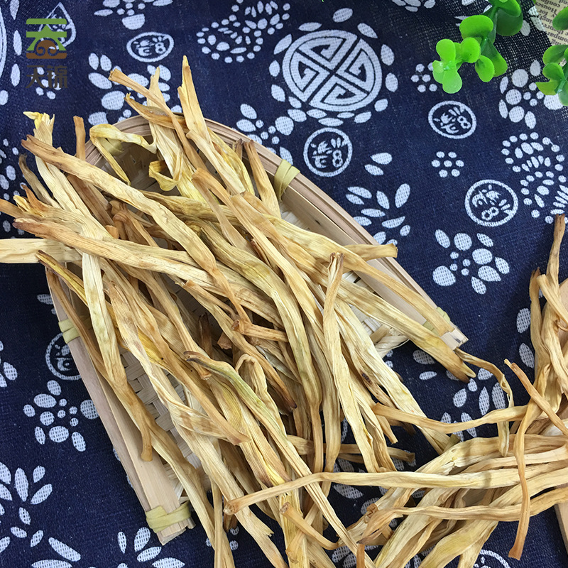 Tianjin Kraft Paper Bag Organic Daylily 100g Northeast Daylily Daxinganling Mushroom Dry Goods Manufacturer Wholesale
