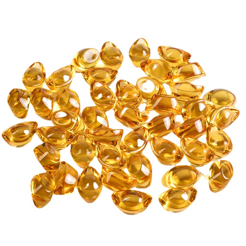 Solid Yellow Crystal Ingot for Attracting Wealth, Feng Shui Ornament, Handicraft for Entryway, Business Counter, Attracting Wealth and Prosperity
