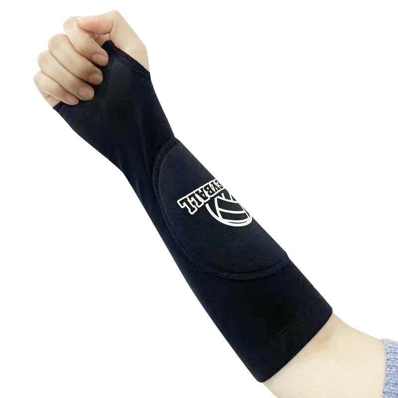 Sports arm guard volleyball women's examination training basketball anti-collision sponge pressurized breathable finger sports elbow guard