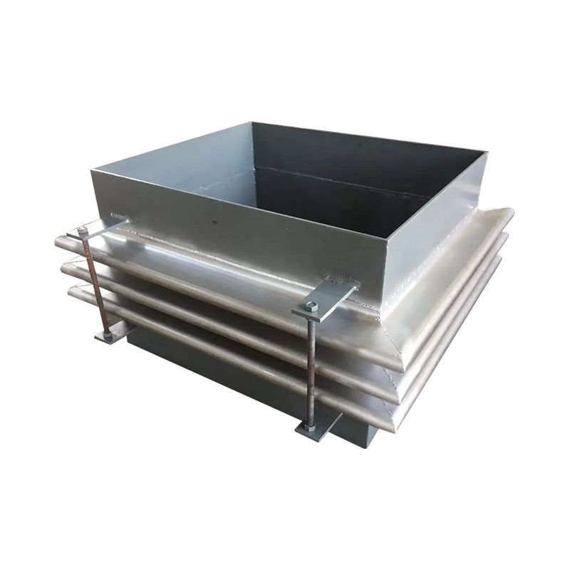 All stainless steel square rectangular metal compensator flue air duct high temperature flange welding metal corrugated compensator