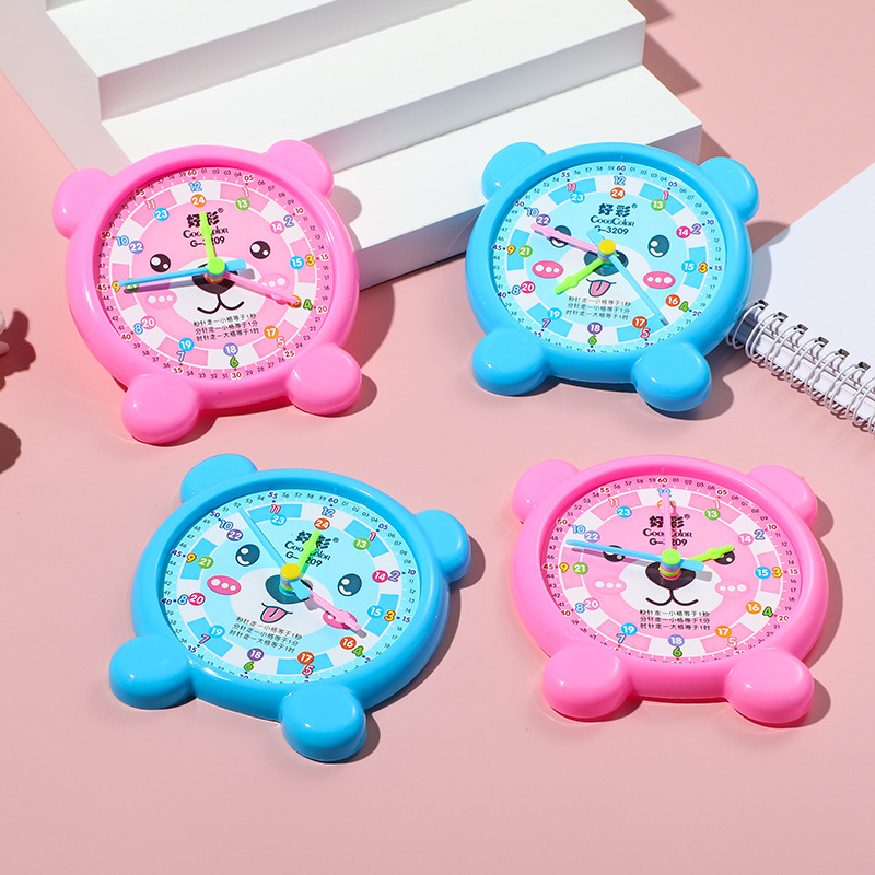 Clock model mathematics clock learning device Grade 1-3 students kindergarten clock teaching aids cartoon clock model