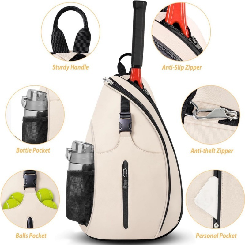 Hot-Selling Cross-Border Badminton Bag, Outdoor Sports Training Shoulder Tennis Bag, Pickleball Backpack, Crossbody Bag