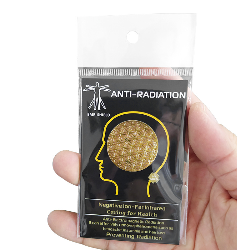 Cross-Border E-Commerce Ore Trace Elements Radiation-Proof Energy Mobile Phone Sticker Mesh Negative Ion Computer Piece Picture Design