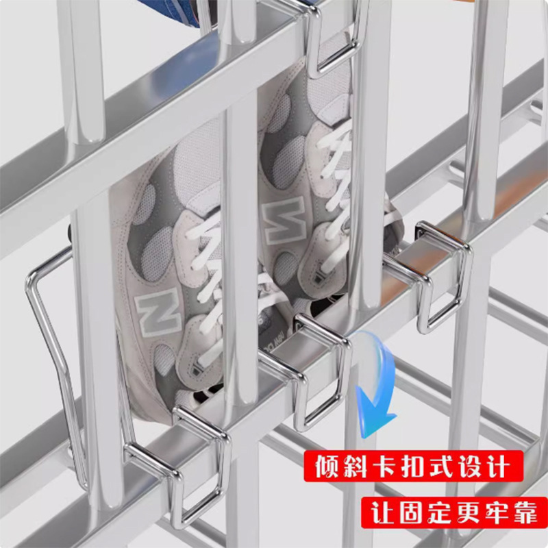 Balcony Drying Shoe Rack Artifact Anti-theft Window Guard Railing Window Drying Rack Window Sill Outdoor Drying Sandal Rack