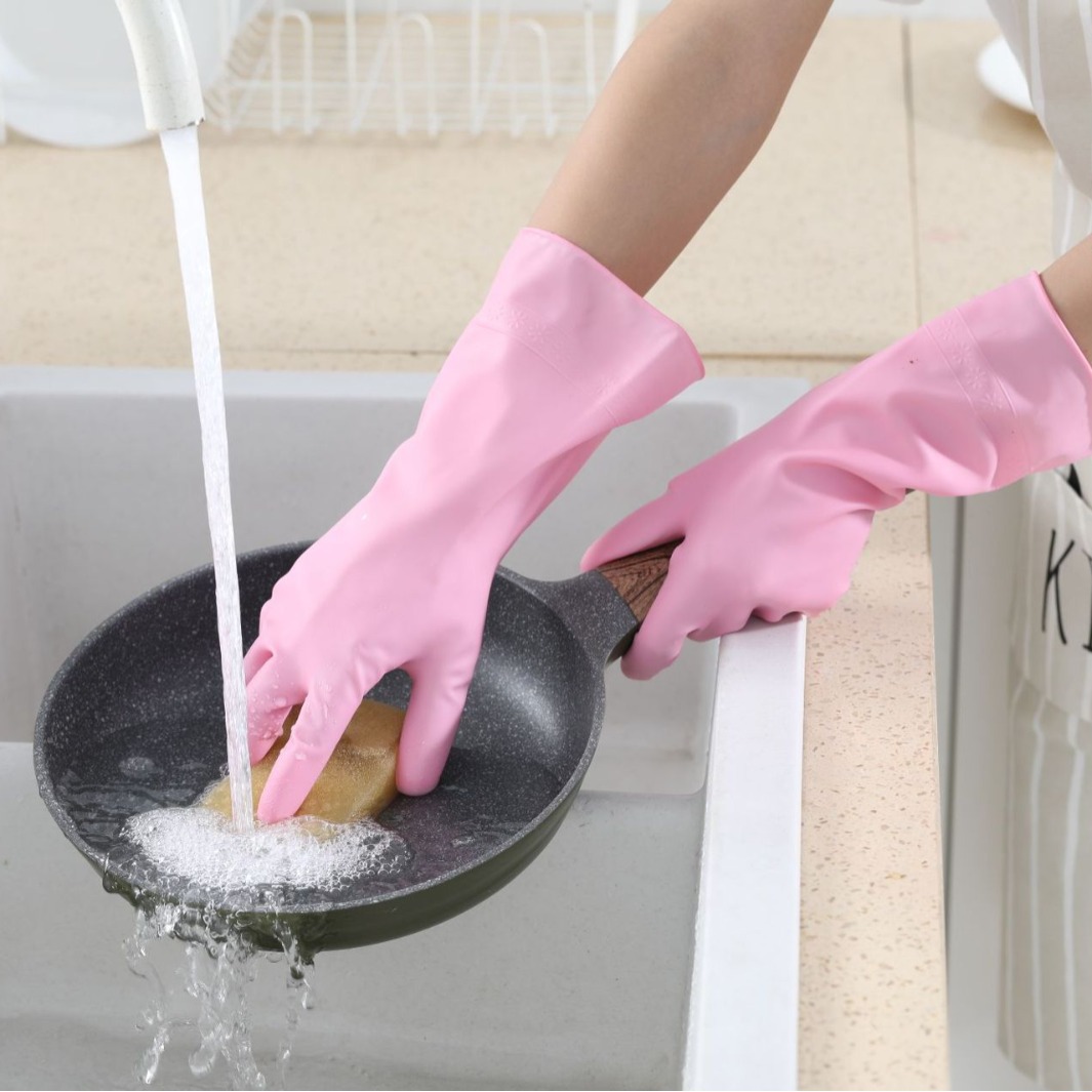 Household Gloves Waterproof Vegetable Cleaning Durable Household Gloves Sanitary Laundry PVC Dishwashing Gloves